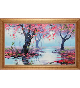 ALTIN ÇERÇEVELİ PASPARTULU TABLO CR1438