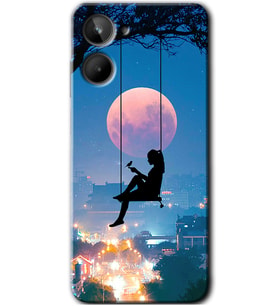Realme 10 4G Kılıf HD Desen Baskılı Kılıf - Yalnız Kadın