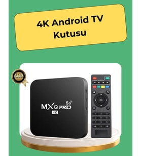 4K Ultra HD TV Box – 2GB RAM, 16GB Hafıza, Android Akıllı Medya Oynatıcı