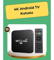 4K Ultra HD TV Box – 2GB RAM, 16GB Hafıza, Android Akıllı Medya Oynatıcı