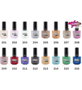 Glitter Shine Nail Lacquer No: 203 - Işıltılı ve Simli Parlak Oje
