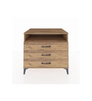 Kronos Şifonyer Tek Raflı 3 Çekmeceli 88x59x80 Çam-Çam