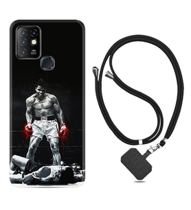 INFINIX Hot 8 9 10 11S Hot 10 Play 10T Kılıf Boyun Askılı Silikon Moon Baloon 1369