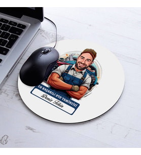 Kişiye Özel Hediye Karikatürlü En Başarılı Oto Tamirci Mousepad