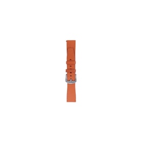 Fro LW38-43 20 mm Hakiki Deri Safiano Turuncu Kordon Silver Toka