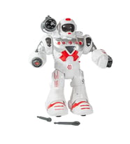 Hareketli Işıklı ve Sesli Ok Atan Oyuncak Robot Kırmızı