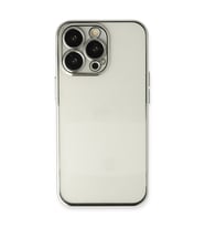 Iphone 13 Pro Kılıf Razer Lensli Silikon - Gümüş