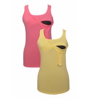 LuvmaBelly MYRA1507_1509 Emzirme atlet seti (Pembe - Sarı)