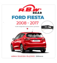 RBW Arka Silecek Ford Fiesta 2008-2017 ile uyumlu (Siyah)