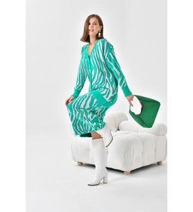 Ftz Women Kadın Zebra Desenli İkili Takım Benetton 20569