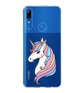 Huawei P Smart Z Uyumlu Kapak Unicorn Tasarımlı Şeffaf Silikon Kılıf