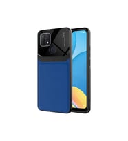 Oppo A15S Uyumlu Kılıf Zore Emiks Kapak (Lacivert)