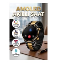 Amoled Akıllı Saat 3 Bileklikli Bluetooth 5.1 GPS Uyumlu Uyku Nabız Adım Takipli
