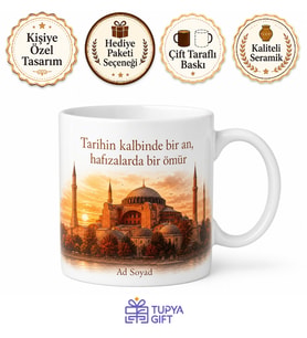 Ayasofya Meydanı Turist Kupa Tarihin Kalbi Fotoğraf Anısı Hediye Bardak