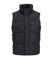 Geniş Rahat Kesim Erkek Yelek - JACK JONES 12256981 (Siyah)