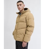Jack & Jones JJGLOBAL Puffer Jacket  Kapüşonlu Kışlık Erkek Mont (Bej)