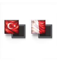 Buzdolap Magnetleri - Malta Bayrağı ve Türk Bayrağı - 2'li Set Magneti