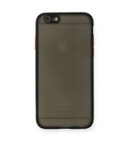 Apple iPhone 6 Kılıf Montreal Silikon Kapak - Siyah