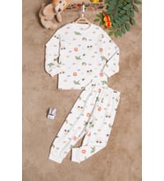 Erkek Çocuk Hayvan Desenli Pijama Takımı 2-5 Yaş 25039