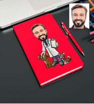 Kişiye Özel Veteriner Tasarımlı Karikatür Defter Ve Kalem Seti 89