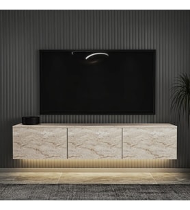 TV Sehpası Duvara Asma Norm Traverten 160 cm