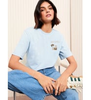Believe In Yourself Baskılı Tasarım Tshirt (Bebe Mavi)