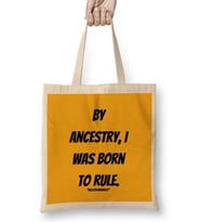 Nelson Mandela Quotes Art Gift - Vintage Retro Style Bez Çanta Uzun Saplı