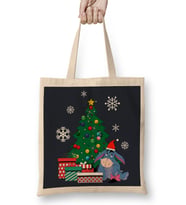 Eeyore Around The Christmas Tree Winnie The Pooh Bez Çanta Uzun Saplı
