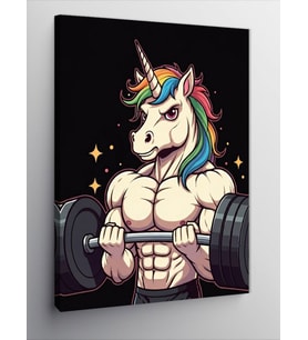 Kanvas Tablo Kaslı Unicorn