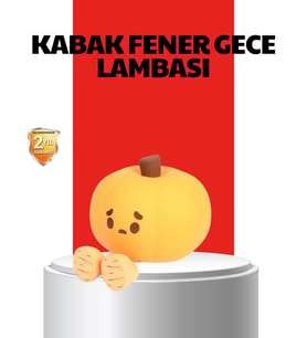 Pumpkin Led Night Light Dokunmatik Şarjlı Silikon Gece Lambası - Lisinya