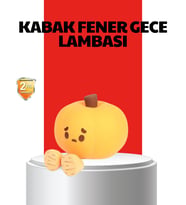 Pumpkin Led Night Light Dokunmatik Şarjlı Silikon Gece Lambası - Lisinya