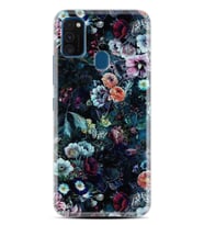 Samsung M21 M22 M23 M30 M31S M32 Kılıf Desenli Silikon Great Flowers 1304