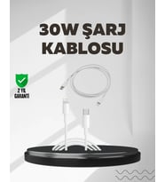Yüksek Saflıkta Bakır Çekirdekli 30W Hızlı Şarj Kablosu