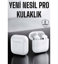 Yeni Nesil Pro Bluetooth Kulaklık Uzun Pil Ömrü Beyaz
