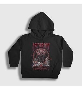 Presmono Unisex Çocuk Siyah Astarion Vampire Oyun Baldur's Gate Kapüşonlu Sweatshirt 495721tt