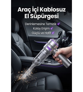 Çok Fonksiyonlu Kablosuz Süpürge Dar Alanlar İçin Yüksek