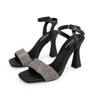 Mergenshoes K036 Siyah Günlük 9 Cm Klasik Topuk Kadın Ayakkabı