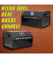Kişiye Özel Deri Bağaj Çantası Oto Bagaj Düzenleyici Organizatör