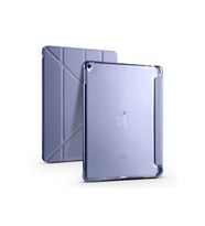 Apple iPad Pro 10.5 (7.Nesil) Uyumlu Kılıf Zore Tri Folding Kalem Bölmeli Standlı Kılıf (Mor)