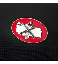 Jandarma Safari Gömlek Minyatür İç Güvenlik Metal Arması, Standart Ölçü, (Çok Renkli)