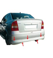 Opel Astra Uyumlu G Sedan Arka Tampon Altı Fiber 1998-2009