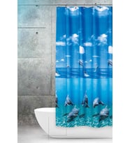 Prado Dolphin Banyo Perdesi Duş Perdesi Çift Kanatlı 120x200cm BP8852-120X200