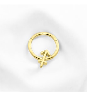 Glorria Altın Yay Burcu Halka Helix Piercing