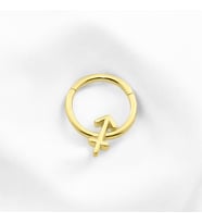 Glorria Altın Yay Burcu Halka Helix Piercing