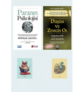 Paranın Psikolojisi - Morgan Housel - Düşün Ve Zengin Ol - Napoleon Hill - Not Defterli Seti