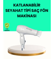 Katlanabilir Seyahat Tipi Saç Kurutma Makinesi Çift Kademeli Ayar