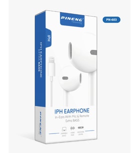 Pineng IPH Earphone Extra Bass Lightning Kulaklık PN-603