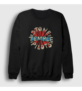 Presmono Unisex Siyah Stone Temple Pilots Sweatshirt 450281tt