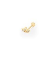 14 Ayar Altın Taşlı Eris Tragus Küpe