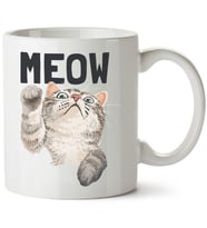 Kedi Baskılı Porselen Kupa Bardak